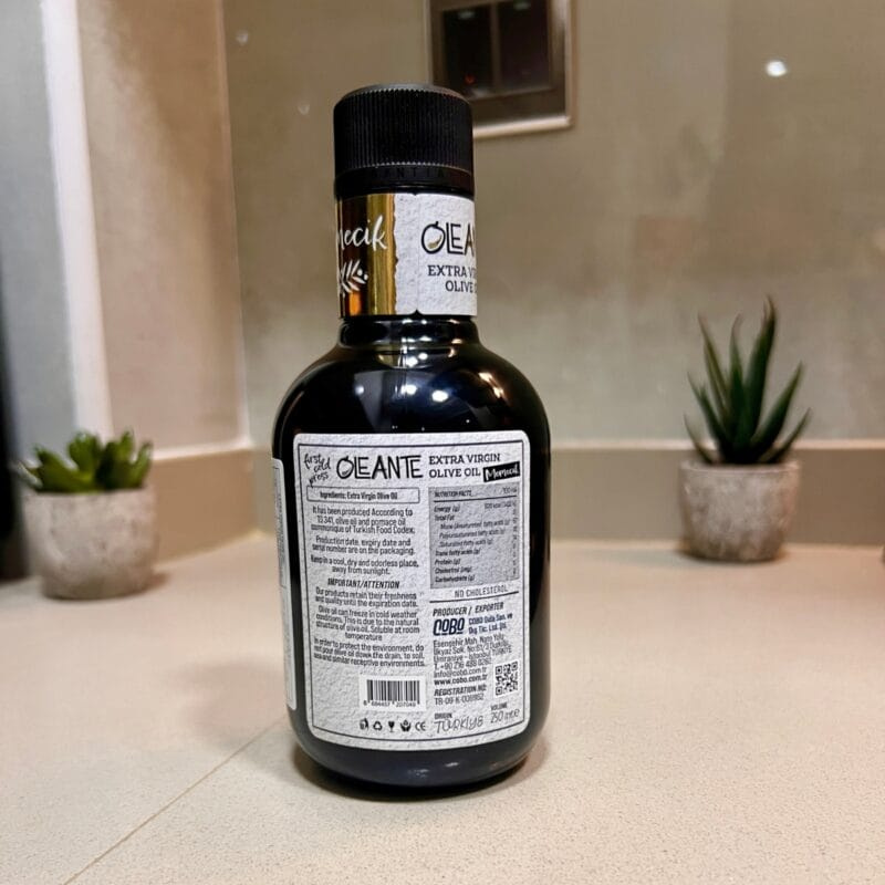 Oleante: Extra Virgin Olive Oil from Türkiye (250 ml)