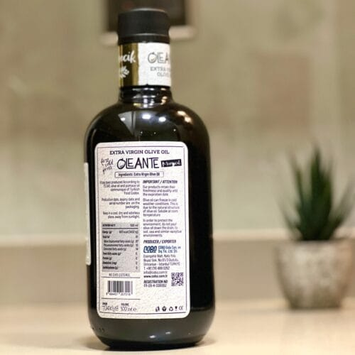 Oleante: Extra Virgin Olive Oil from Türkiye (500 ml)
