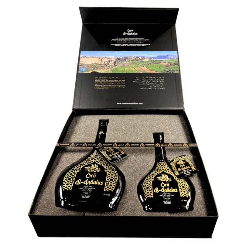 Oro Al-Andalus: Gift Set Picual Extra Virgin Olive Oil from Spain (500 ml & 250 ml)