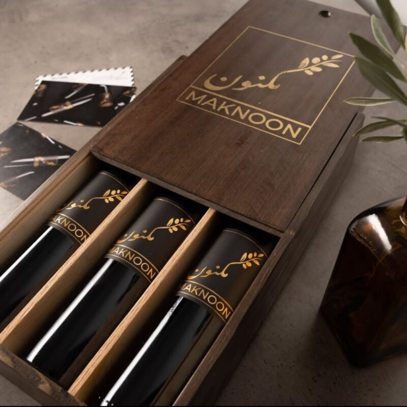 MAKNOON: The Levant Collection – 3 Extra Virgin Olive Oils from Lebanon, Palestine & Syria (500 ml each)
