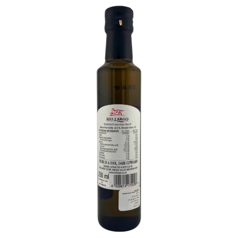 Rio Largo: Extra Virgin Olive Oil from South Africa (250 ml)