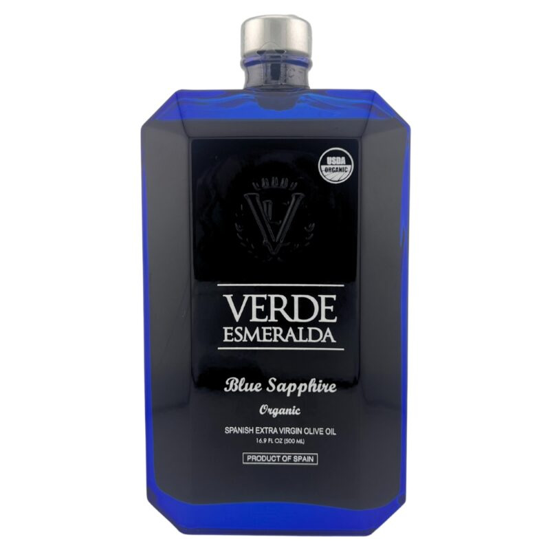 Verde Esmeralda: Blue Sapphire – Organic Extra Virgin Olive Oil from Spain (500 ml)