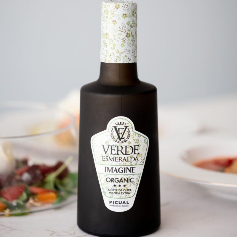 Verde Esmeralda: Imagine - Picual Organic Extra Virgin Olive Oil from Spain (500 ml)