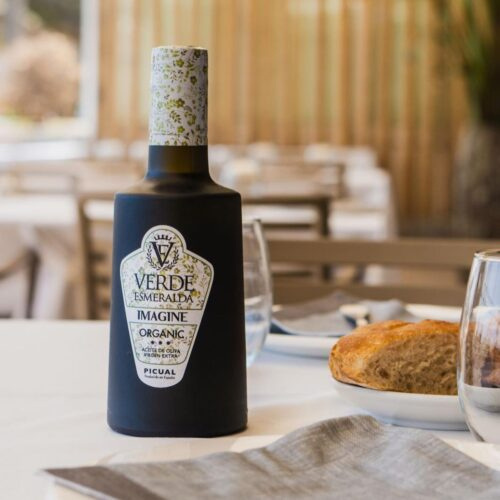 Verde Esmeralda: Imagine - Picual Organic Extra Virgin Olive Oil from Spain (500 ml)