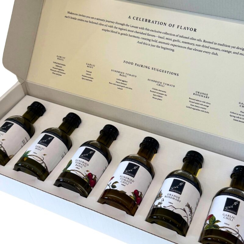 Maknoon: Gift Set of Infused Olive Oils from the Levant