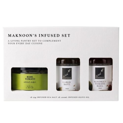MAKNOON: The Basil Set with Flavored Olive Oil